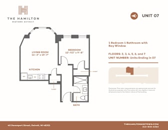 1 bed, 1 bath, 473 sqft, $1,550