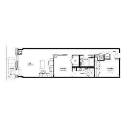 2 beds, 2 baths, 1,070 sqft, $2,530