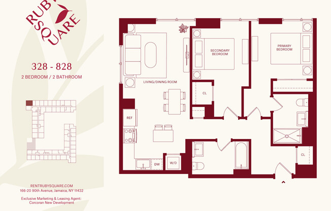 2 beds, 2 baths, $3,625, Unit 328