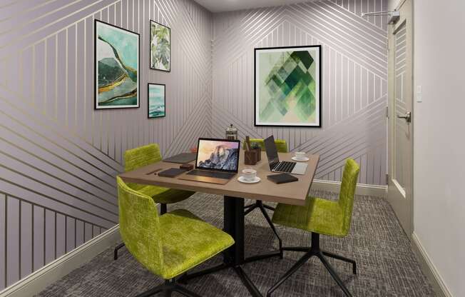 Stylish Work Space at 735 Truman Apartments, MA