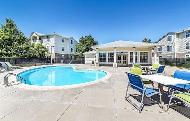 Swimming Pool with Lounge Seating on Sun Deck