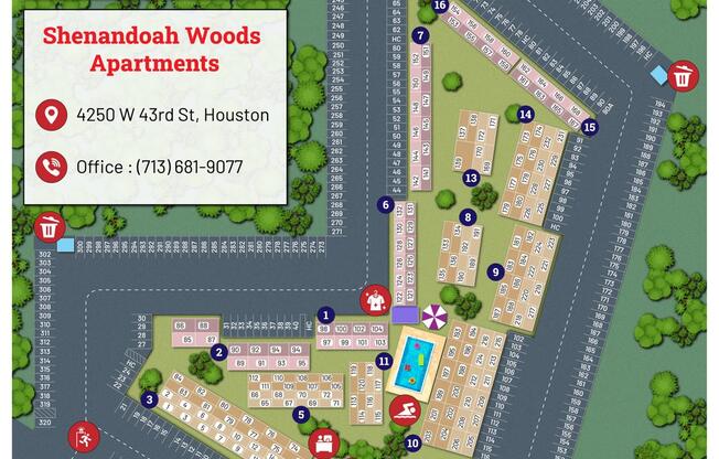 Shenandoah Woods Property Map