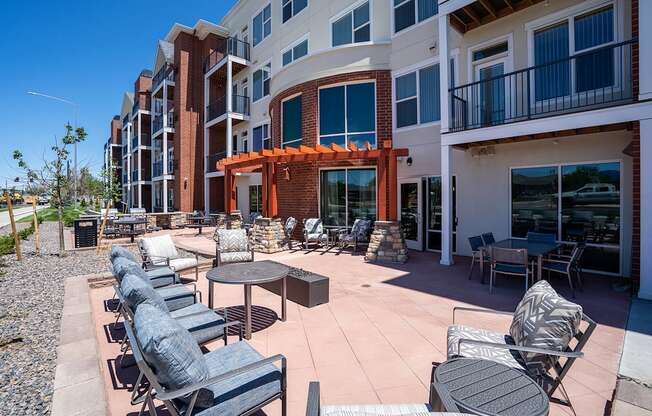 Patio rooftop at Heritage at Church Ranch 55+ Apartments, Westminster 