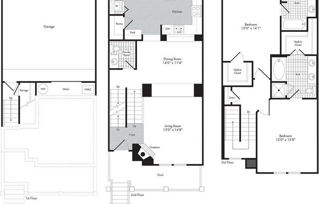 2 beds, 2.5 baths, 1,452 sqft, $2,742