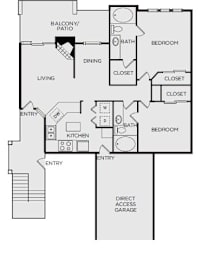 2 beds, 2 baths, 1,144 sqft, $2,330