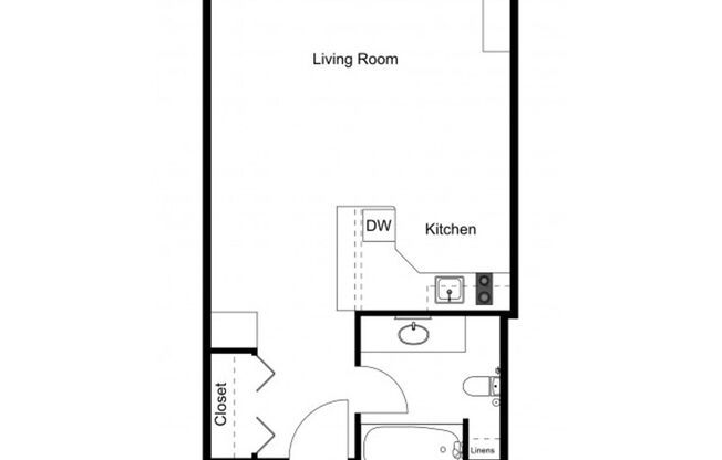 1 bed, 1 bath, 360 sqft, $1,275, Unit 139