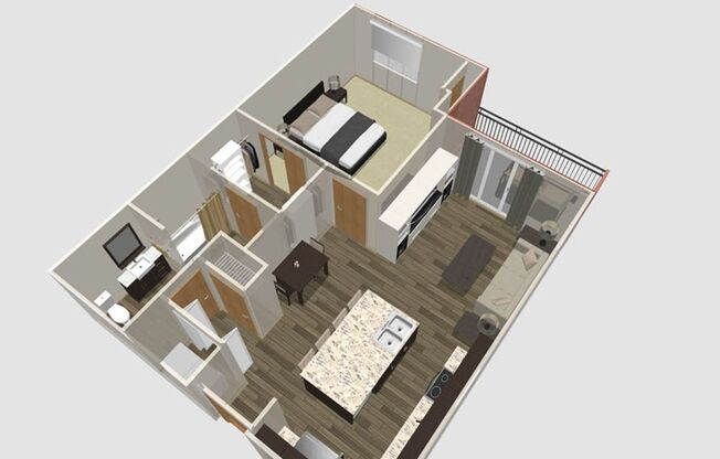 1 bed, 1 bath, 821 sqft, $1,765, Unit 104-313