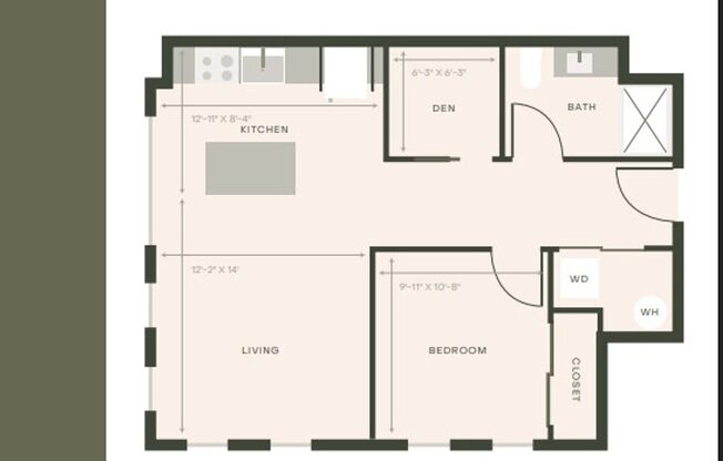 1 bed, 1 bath, 746 sqft, $2,250, Unit 309