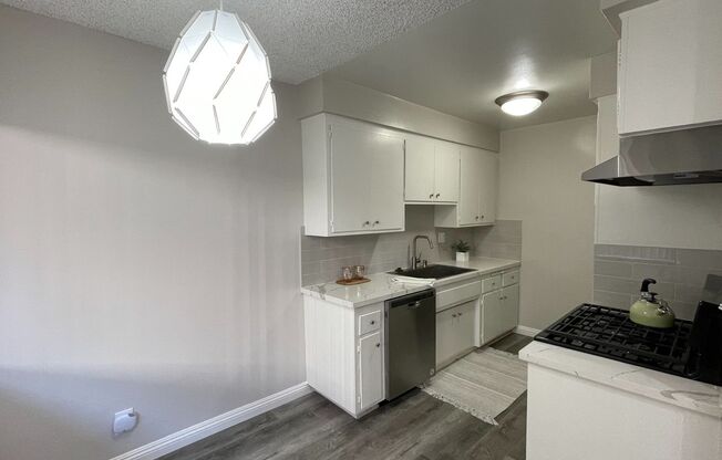 1+1 - Wash/Dryer in unit ,  Quartz Kitchen, Plank Floors, Recess lighting, a/c