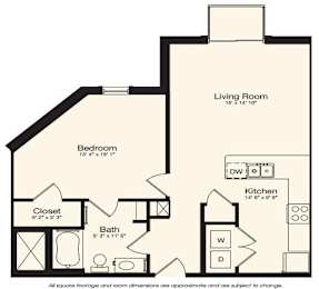 1 bed, 1 bath, 772 sqft, $1,644