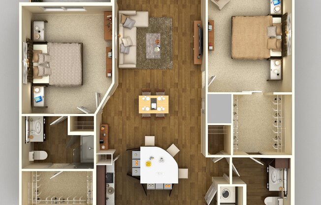 2 beds, 2 baths, $2,854