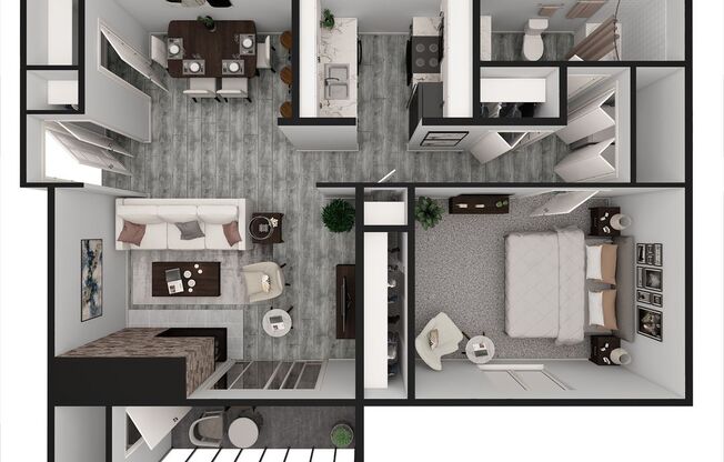 1 bed, 1 bath, 755 sqft, $1,014, Unit 5905G