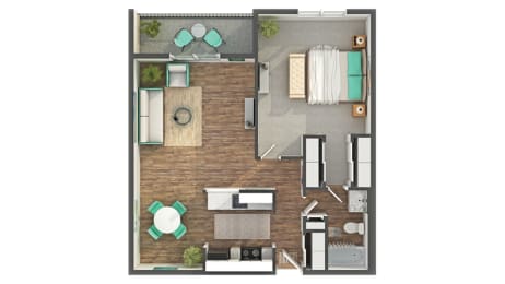 1 bed, 1 bath, 770 sqft, $1,485
