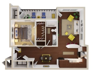 1 bed, 1 bath, 831 sqft, $1,451