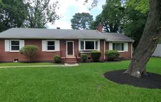 Brick ranch in Southside with large private back yard