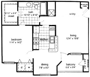 1 bed, 1 bath, $1,347