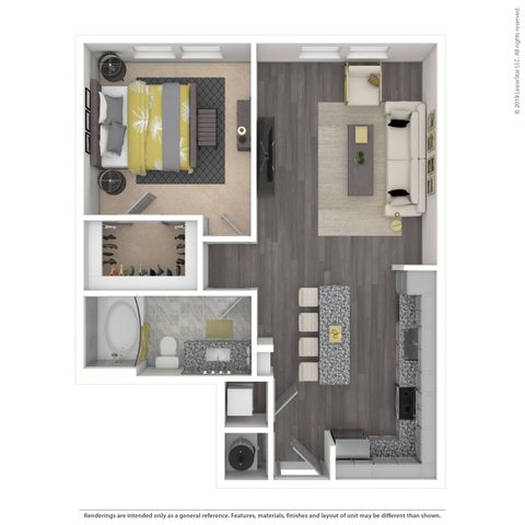 1 bed, 1 bath, 730 sqft, $1,640