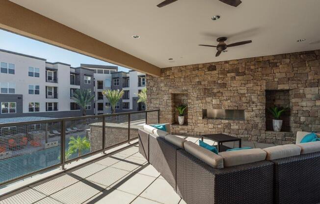 The Flats At Santan patio