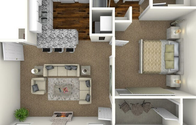 1 bed, 1 bath, 626 sqft, $1,055