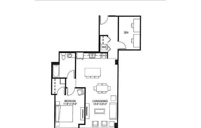 1 bed, 1 bath, 1,006 sqft, $1,769, Unit 322
