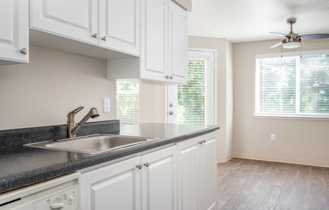 The Crossings| Kitchen with White Cabinets