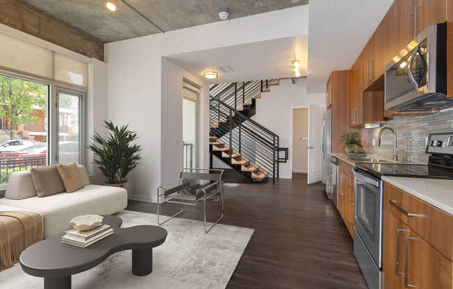 Living Room with Hard Surface Flooring