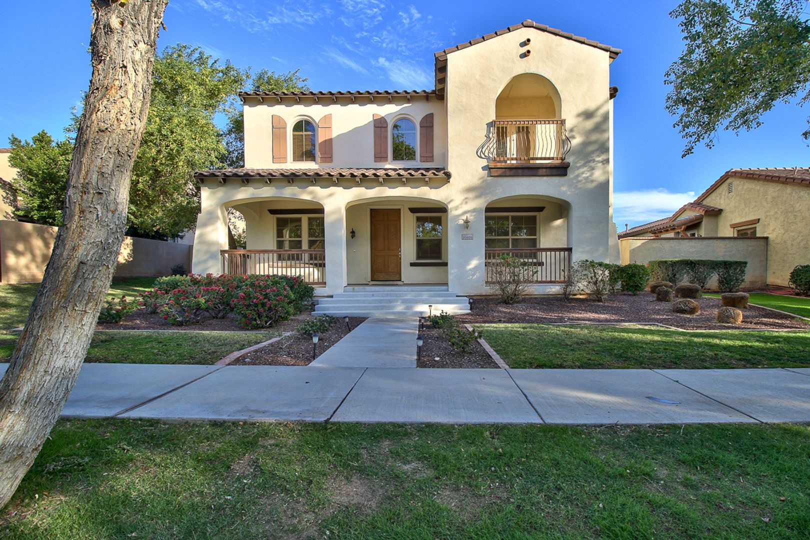 Mission-style home in Main Street District of Verrado