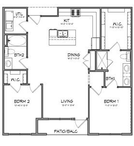 2 beds, 2 baths, 1,025 sqft, $2,250