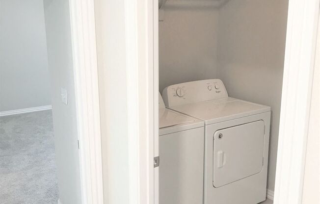 B3 (1-car) Laundry with side by side washer and dryer