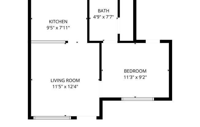 1 bed, 1 bath, 509 sqft, $775, Unit F04