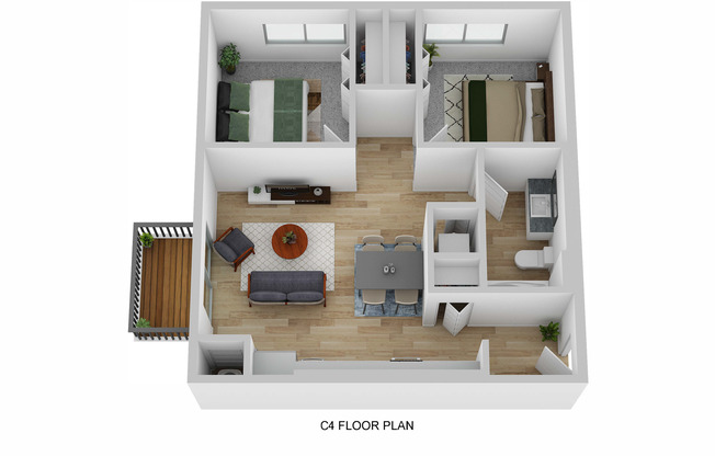 2 beds, 1 bath, 799 sqft, $1,795, Unit 109