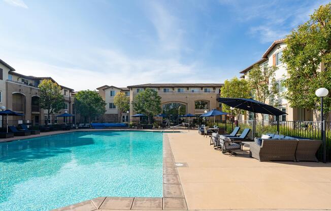 a large pool of water