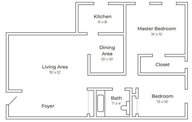 2 beds, 1 bath, 1,000 sqft, $1,450