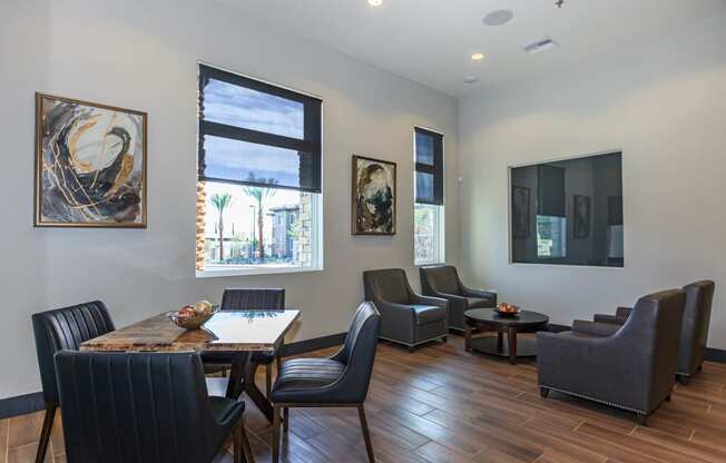 Dining and living at Level 25 at Durango by Picerne, Las Vegas