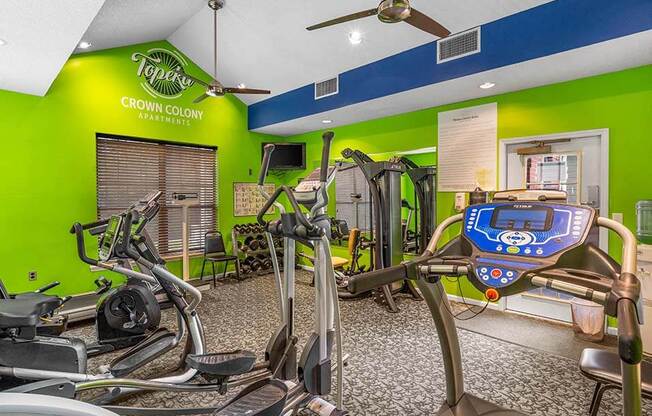 the gym at the apartments for rent