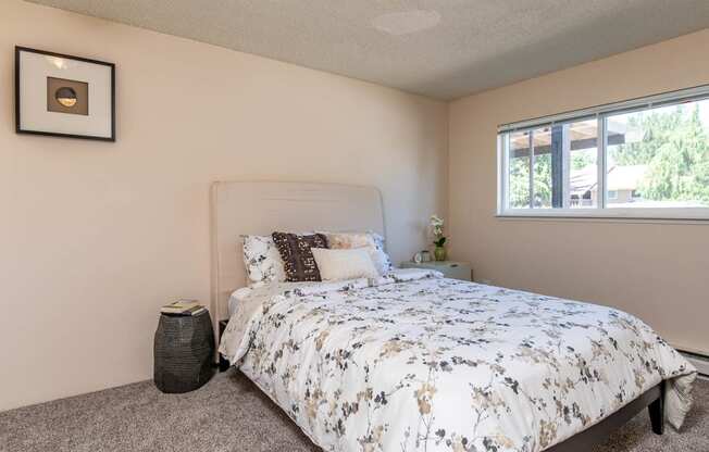 Bedroom 1 with large window