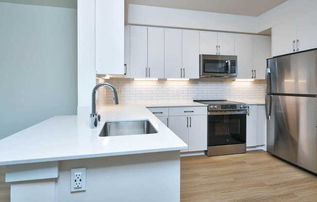 Kitchen with Stainless Steel Appliances