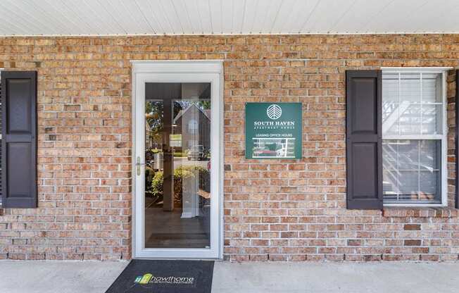 A brick building with a sign that says South Haven.