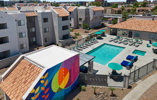 take a dip in our resort style swimming pool