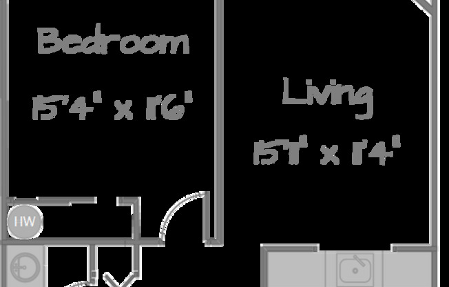 1 bed, 1 bath, 610 sqft, $1,695, Unit A207