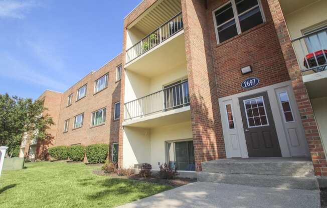 This is a picture of a building exterior at Aspen Village Apartments in Cincinnati, OH.