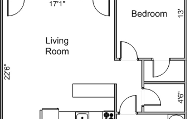 4 beds, 2 baths, 1,512 sqft, $950, Unit 45R-109