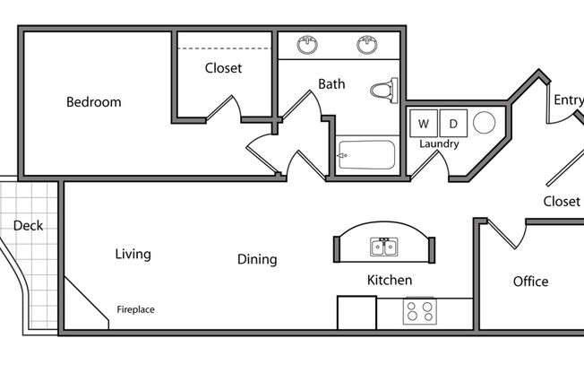 1 bed, 1 bath, 868 sqft, $2,700, Unit Unit 505