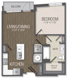 1 bed, 1 bath, 661 sqft, $2,151