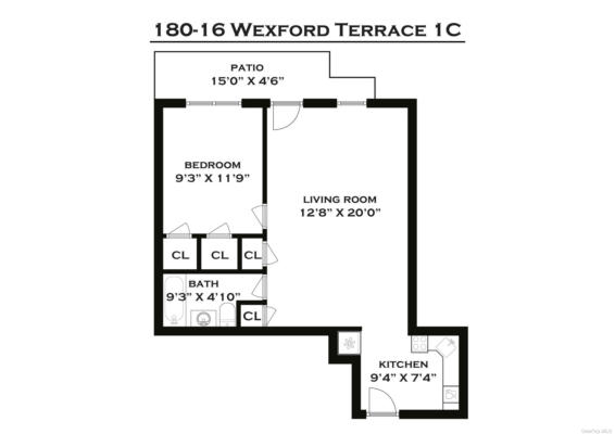 1 bed, 1 bath, $2,400, Unit 1C