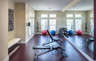 Exercise equipment in Fitness Center - Greenwood Reserve | Kansas City Apartments