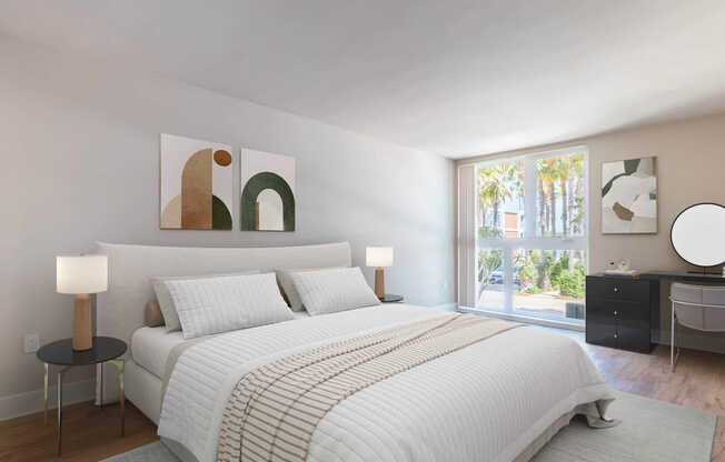 Bedroom with Hard Surface Flooring