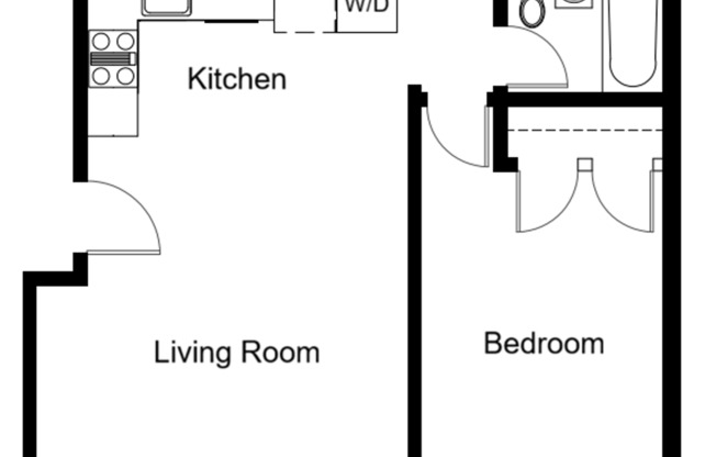 1 bed, 1 bath, 539 sqft, $2,125, Unit 205