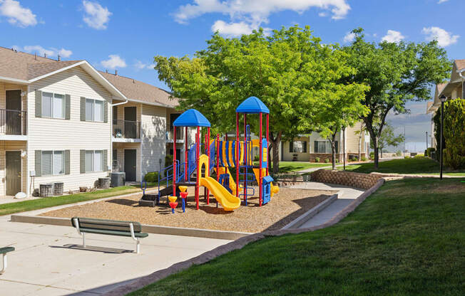 our apartments have a playground for children in our community