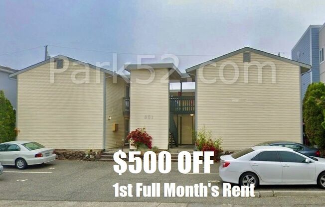 $500 Off First Full Month! -North Tacoma - 1st Floor 1 Bedroom 1 Bathroom Apartment